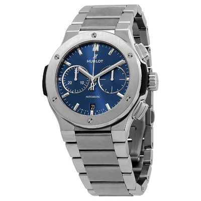 Hublot Classic Fusion Chronograph Automatic Mens Titanium Watch 540.NX.7170.NX (blue, arb2646)