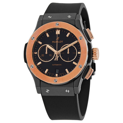 Hublot Classic Fusion Chronograph Ceramic King Gold Automatic Black Dial Mens Watch 541.CO.1181.RX (black, arb2650)