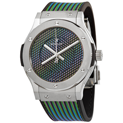 Hublot Classic Fusion Automatic Cruz Diez Pattern Dial Mens Watch Reference 511.NX.8900.VR.CZD19 (arb3347)
