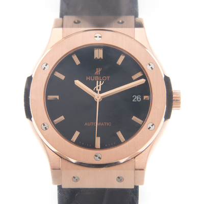 Hublot Classic Fusion 511.OX.1181.LR Mens Automatic Rose Gold Black Dial Watch (black, arb3351)