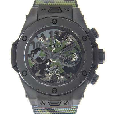 Hublot Big Bang Camo Yohji Yamamoto Chronograph Automatic Green Dial Mens Watch 411.CI.0114.RX.YOY20 (black, arb1829)