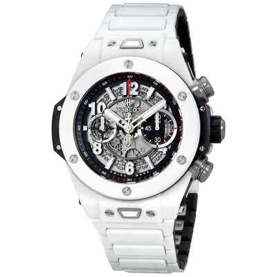 Hublot Big Bang Unico Automatic Mens White Ceramic Watch 411.HX.1170.HX (white, arb1835)