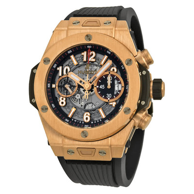 Hublot Big Bang Skeleton Dial 18kt Rose Gold Mens Watch, Ref. No: 411OX1180RX 411.OX.1180.RX (black, arb1848)