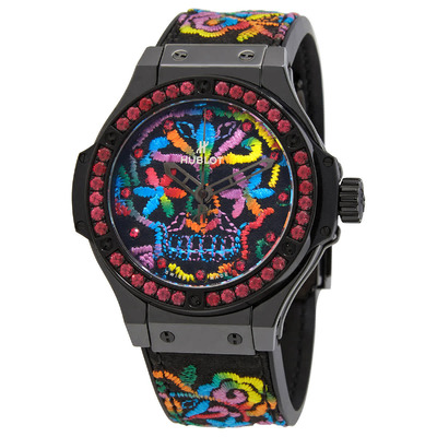 Hublot Big Bang Broderie Sugar Skull Automatic Watch cs:343.cs.6599.nr 343.CS.6599.NR.1213 (black, arb2505)