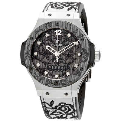 Hublot Big Bang Broderie Automatic Diamond Mens Watch 343.SS.6570.NR.BSK16 (black, arb2506)