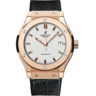 Hublot Classic Fusion Opalin Dial Automatic Black Alligator Rubber Watch 565.PX.2610.LR (black, arb1862)