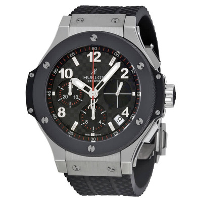Hublot Big Bang Chronograph Automatic Carbon Fiber Dial Mens Watch 341.SB.131.RX (black, arb2496)