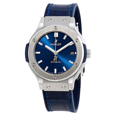 Hublot Classic Fusion BF Automatic Mens Watch Titanium 38mm Blue Sunray Dial 565.nx.7170.lr (blue, arb1852)