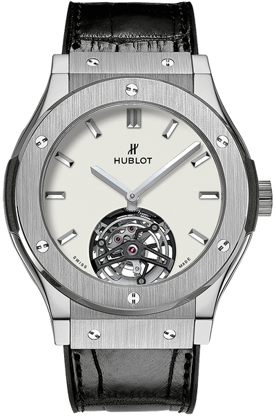 Hublot Classic Fusion Tourbillon 45mm White Dial Mens Watch - Reference: 505.NX.2610.LR (black, arb3075)