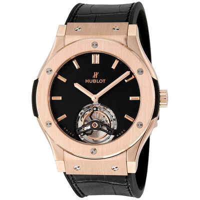 Hublot Classic Fusion Tourbillon 45mm Dial Black Mens Luxury Watch Article: 505.OX.1180.LR (black, arb3078)