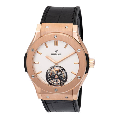 Hublot Classic Fusion Tourbillon 45mm White Dial Mens Watch - Item Variations: 505OX2610LR 505.OX.2610.LR (black, arb3079)