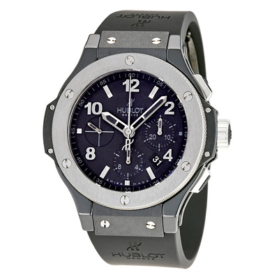 Pre-owned Hublot Big Bang Chronograph Black Dial Mens Watch Model 301.ct.130.rx (black, arb6504)