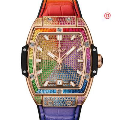 Hublot Spirit Of Big Bang King Gold Rainbow Automatic Diamond Watch 665.OX.9910.LR.0999 (arb2202)