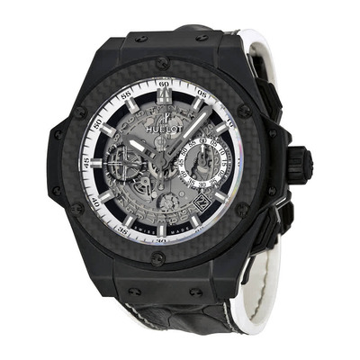Hublot King Power Automatic Chronograph Skeleton Dial Mens Watch - Article: 701CQ0112HR 701.CQ.0112.HR (black, arb2204)
