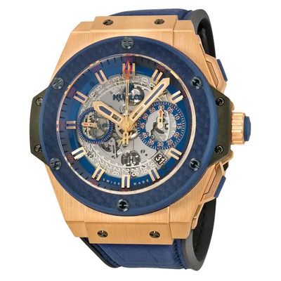 Hublot King Power Special One Automatic Chronograph Skeleton Dial Mens Watch 701OQ0138GRSPO14 701.OQ.0138.GR.SPO14 (blue, arb2208)