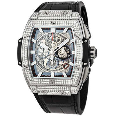 Hublot Spirit of Big Bang Chronograph Skeleton Dial Mens Watch, 601.NX.0173.lr.1704 (black, arb2752)