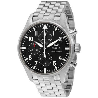 IWC Pilot Chronograph Automatic Mens Watch iw377710 (black, arb3298)
