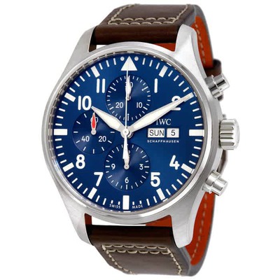 IWC Pilot Midnight Automatic Chronograph Blue Dial Mens Watch IW377714 (blue, arb3300)