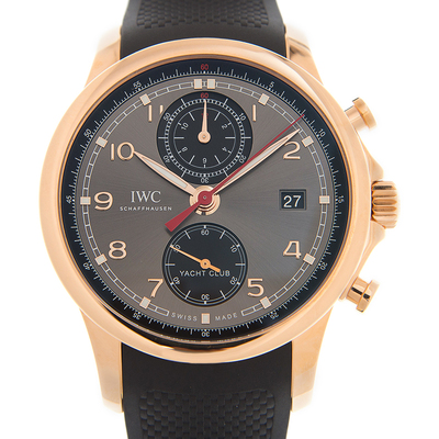 IWC Portugieser Yacht Club Ardoise Dial Mens Chronograph Watch IW390505 (black, arb3172)