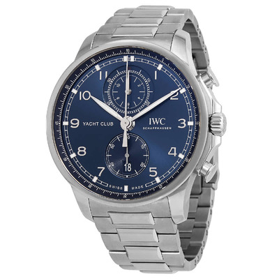 IWC Mens Chronograph Blue Dial IW390701 (blue, arb3173)