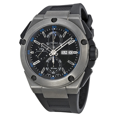 Pre-owned IWC Ingenieur Chronograph iw376501 Mens Black Dial Watch (black, arb21871)