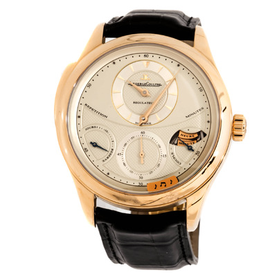 Jaeger-LeCoultre Master Grand Tradition Mens Watch 18kt Yellow Gold Black Leather Q5011410 (black, arb3138)
