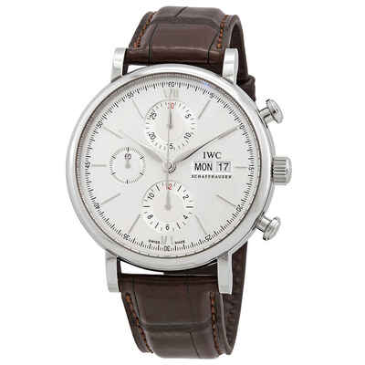 IWC Portofino Chronograph Edition 150 Years Automatic White Dial Mens Watch IW391027 (brown, arb3179)