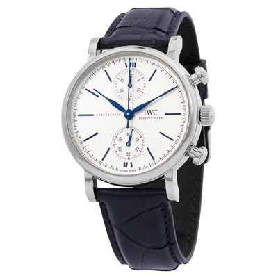 IWC Portofino Chronograph Automatic White Dial Mens Watch - IW391407 (blue, arb3188)