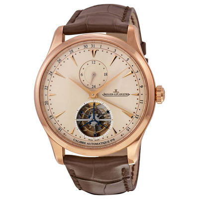 Master Grand Tradition Tourbillon Mens Watch - Beige Dial, 18kt Rose Gold Case Jaeger-LeCoultre Q1662510 (beige, arb3661)