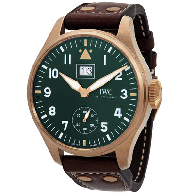 IWC Big Pilot Big Date Spitfire Mission Accomplished Green Dial Watch IW510506 (brown, arb3255)