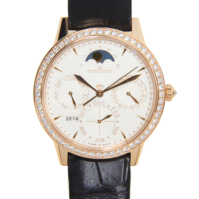 Jaeger-LeCoultre Rendez-Vous Perpetual Calendar Silver Dial Ladies Watch Q3492420 (black, arb3282)
