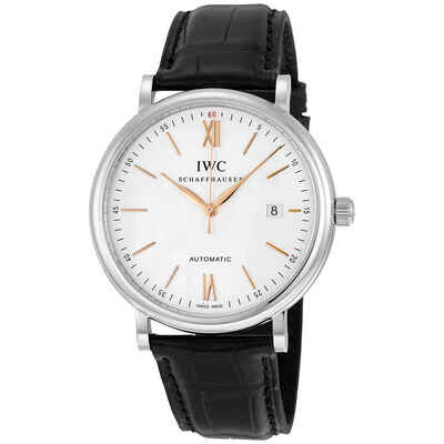 IWC Portofino Automatic Silver-plated Dial Mens Watch IW356517 (black, arb2315)