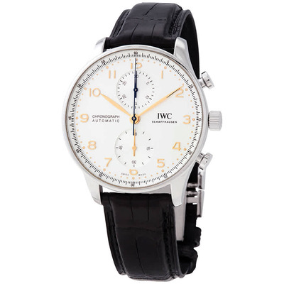IWC Chronograph Automatic Silver Dial Watch IW3716-04 IW371604 (black, arb2332)