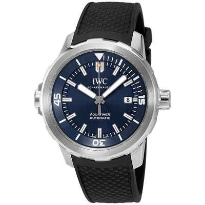 IWC Aquatimer Automatic Expedition Jacques-Yves Cousteau Blue Dial Mens Watch IW329005 (black, arb3125)