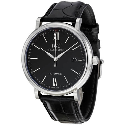 IWC Portofino Automatic Mens Watch, Model iw356502 (black, arb2312)