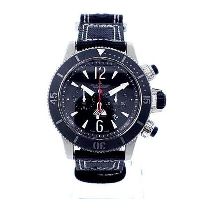 Pre-owned Jaeger-LeCoultre Master Compressor Chronograph, Titanium Case, Black Dial Mens Watch, q178t471 (black, arb3381)