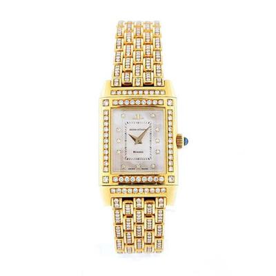 Pre-owned Jaeger-LeCoultre Reverso Hand-Wind Diamond Ladies Watch 267.1.86 (arb3382)