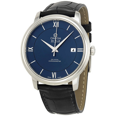 Omega De Ville Prestige Mens Automatic Chronometer Blue Dial Watch, Model DE VILLE PRESTIGE BLUE DIAl, Ref. 42413402003001 424.13.40.20.03.001 (black, arb2914)