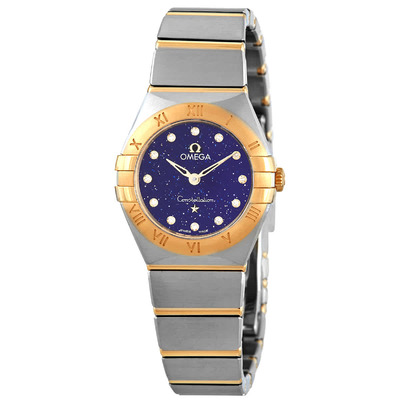 Omega Constellation Quartz Diamond Blue Dial Ladies Watch Ref: 131.20.25.60.53.001 (blue, arb4467)