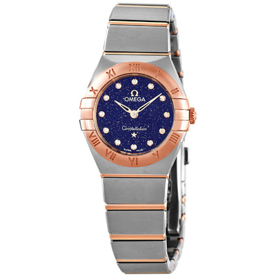 Omega Constellation Blue Dial Diamond Quartz Watch - Model 131.20.25.60.53.002 (blue, arb4468)