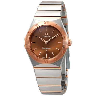Omega Constellation Manhattan Ladies Watch - Article: 131.20.28.60.13.001 (brown, arb4476)