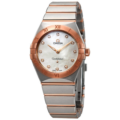 Omega Constellation Manhattan Mother of Pearl Dial Ladies Watch (Ref. 131.20.28.60.55.001) (arb4478)