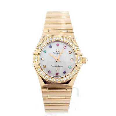 Pre-owned Omega Constellation Iris White Dial Diamond Watch, Article No 1160.79.00 (arb3784)