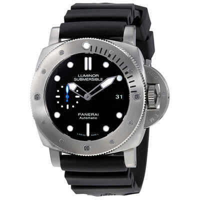 Panerai Luminor Submersible 1950 Automatic Titanium Mens Rubber Watch PAM01305 (black, arb3965)