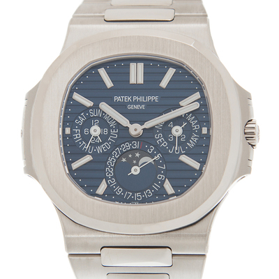 Patek Philippe Nautilus Perpetual Automatic Blue Dial Mens Watch Ref 5740/1G-001 (blue, arb6412)