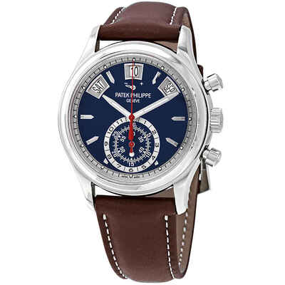 Patek Philippe Complications Chronograph Automatic Mens Watch 5960-01G 5960/01G (blue, arb6423)