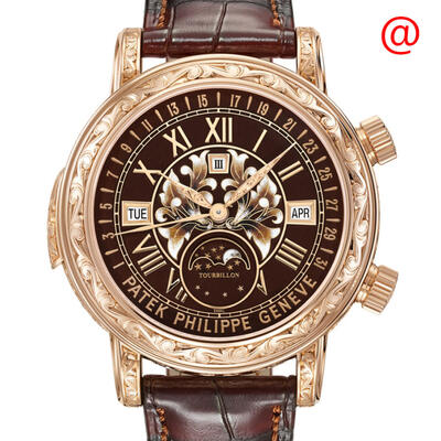 Patek Philippe Calibre R TO 27 QR SID LU CL Hand-Wind Brown Dial Mens Watch Ref.6002R-001 (brown, arb4954)