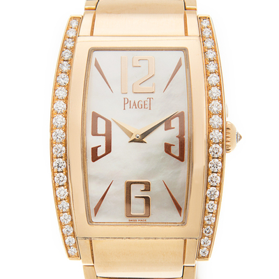 Piaget Limelight Quartz Ladies Watch G0A32094 - Rose Gold Case with Diamond Bezel (arb4390)