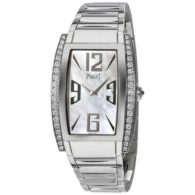 Piaget Limelight G0A32095 White Mother of Pearl Dial 18kt White Gold Ladies Watch (arb4391)