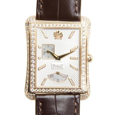 Piaget Emperador Silver Dial Automatic Mens Watch G0A33074 18K Rose Gold Diamond (brown, arb4396)